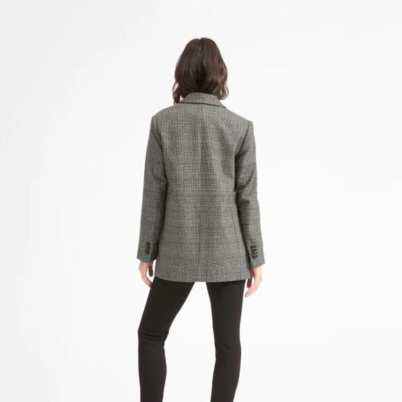 Everlane The Oversized Blazer - Glen Plaid Size 14 - Picture 2 of 8